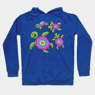 Funny Little Turtle Family Hoodie
